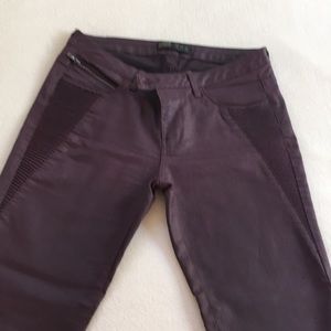 Beautiful faux leather burgundy pants. From  Zara.